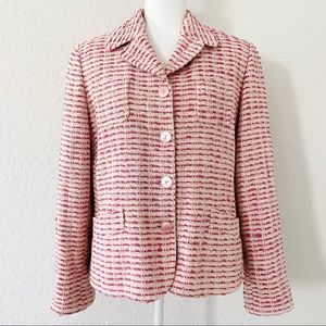 Vintage Harve Benard Pink Tweed Silk Blazer Jacket